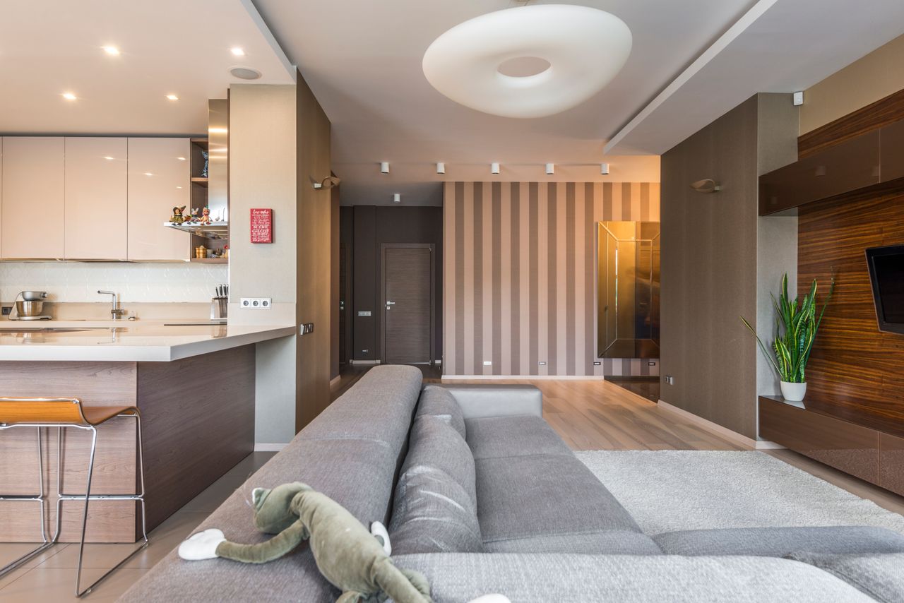 modern open living room